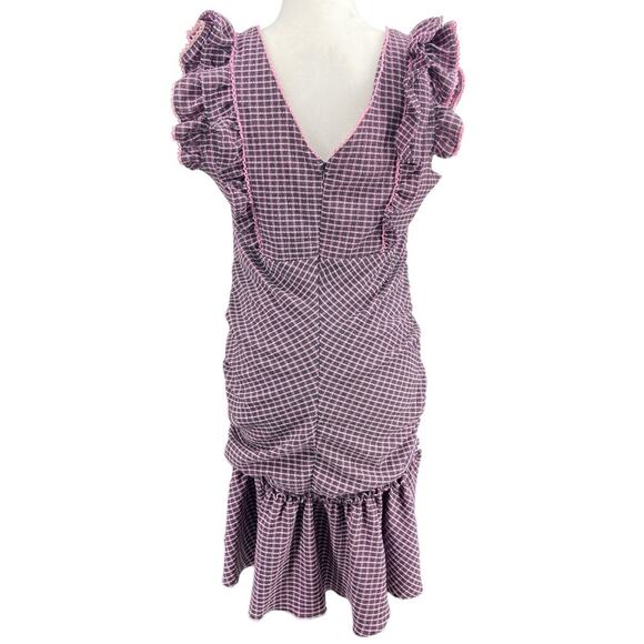 Betsey Johnson MAD ABOUT PLAID MINI DRESS‎ PINK 14 - Picture 5 of 9